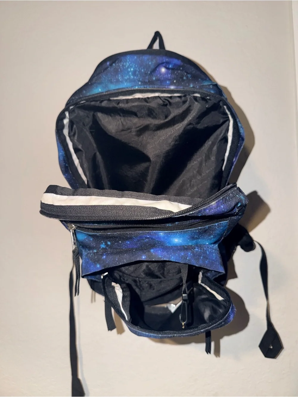 JanSport Galaxy Print Backpack Blue Space School Laptop Travel Book Bag